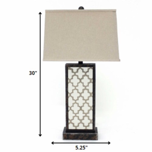 5.25 X 8 X 30 Bronze Rock Floral Base - Table Lamp 5.25 X 8 X 30 Bronze Rock Floral Base - Table Lamp