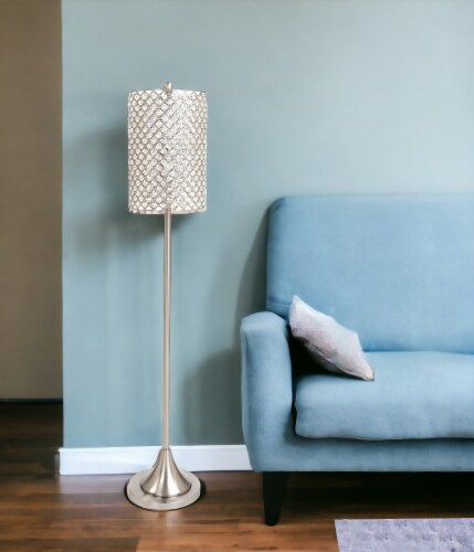 Silver chrome floor lamp hotsell
