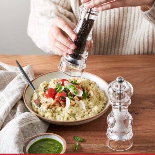 Peugeot Nancy Pepper Mill Acrylic, 5-Inch, Clear Perspective: left