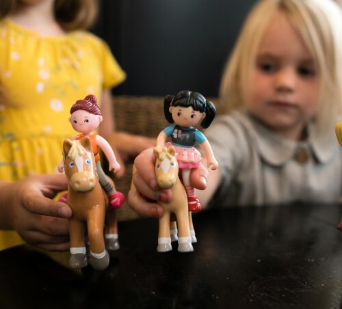 HABA Little Friends Lara 3.75 Bendy Doll Figure with Black Pigtails and Asian Skin Tone 1 each Harris Teeter