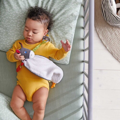 HABA Cuddly Donkey Snuggly Lovey Baby Blankie Perspective: left