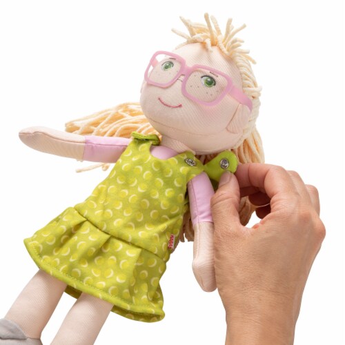 Soft doll sales with glasses