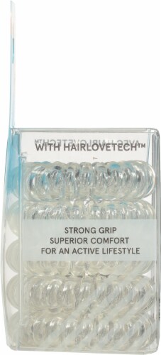 Invisibobble Power Hair Ring Multipack - Crystal Clear Perspective: left