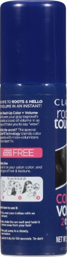 Clairol Color + Volume 2in1 Black Temporary Root Touch Up Spray Perspective: left