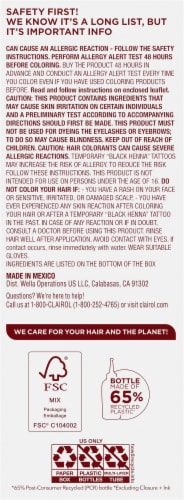 Clairol Textures & Tones Permanent Hair Color 1B Silken Black Perspective: left