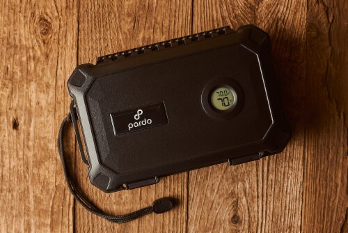 Pardo Cigar Humidor - 5 Cigar Capacity - Airtight, Waterproof, Sturdy & Durable Perspective: left