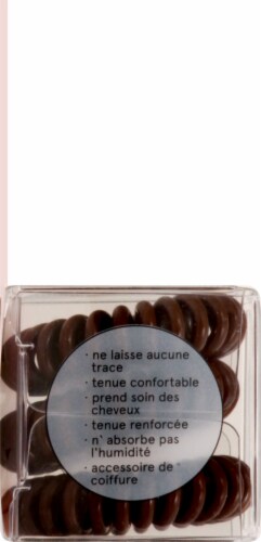 Invisibobble Original Pretzel Brown Hair Rings 3 Count Perspective: left