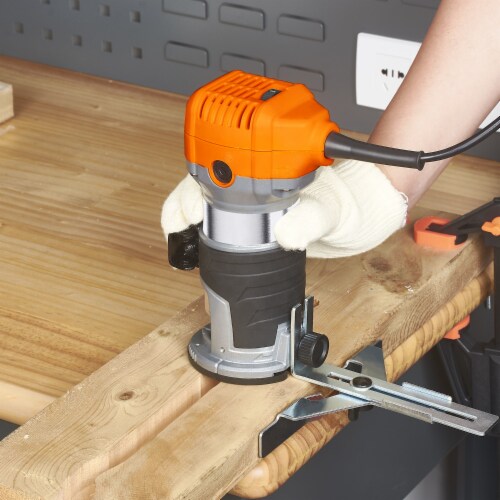 Compact Wood Router Tool 1.25HP 6.5 Amp Trim Router Palm Router with Variable Speed Per unit Kroger