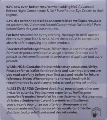 No7 Fragrance Free Pure Retinol Night Cream Perspective: left