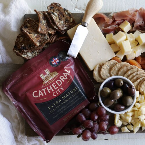Cathedral City® Extra Mature English White Cheddar Cheese Chunk Perspective: left