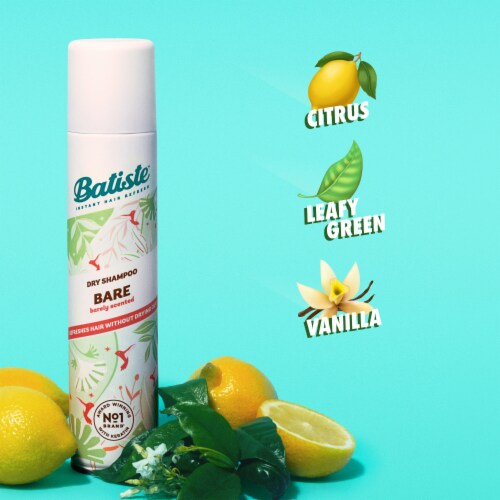 Batiste Dry Shampoo Bare Barely Scented Fragrance Perspective: left