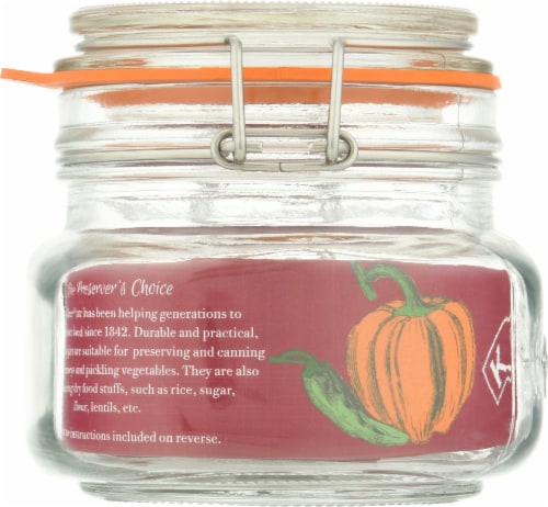 KILNER® Square Clip Top Storage Jar Perspective: left