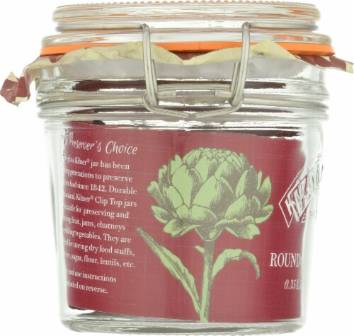 KILNER® Round Clip Top Storage Jar Perspective: left