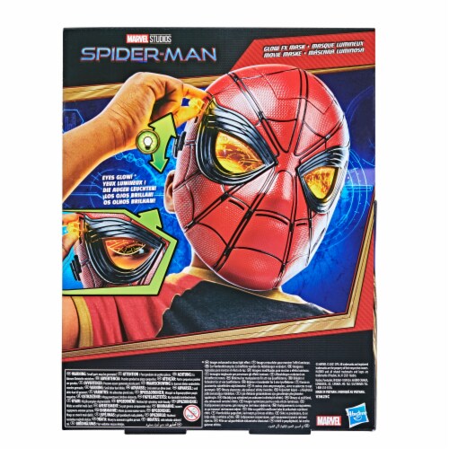 Hasbro Marvel Spider-Man Glow FX Mask Electronic Wearable Mask Perspective: left