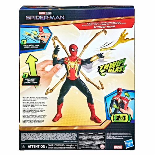 Hasbro Marvel Studios Spider Man Thwip Blast Integration Suit Action Figure Perspective: left