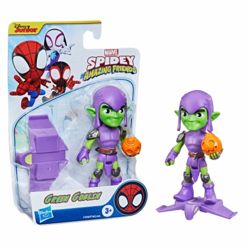 Hasbro Junior Marvel Spidey and His Amazing Friends Green Goblin Hero Figure Perspective: left