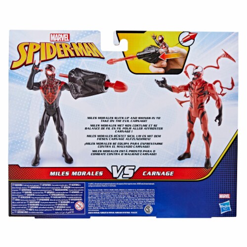 Hasbro Marvel Spider-Man Miles Morales Vs Carnage Perspective: left