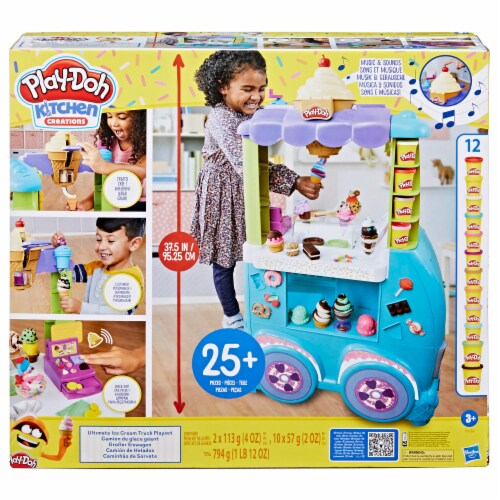 Play-Doh Kitchen Creations Ultimate Ice Cream Truck Playset Perspective: left