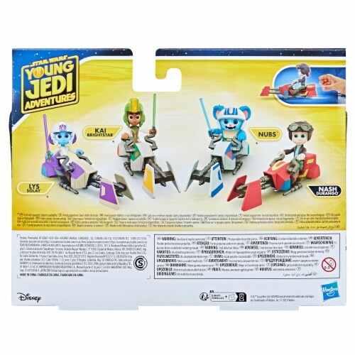Hasbro Star Wars Nash Durango & Speeder Bike Figures Perspective: left