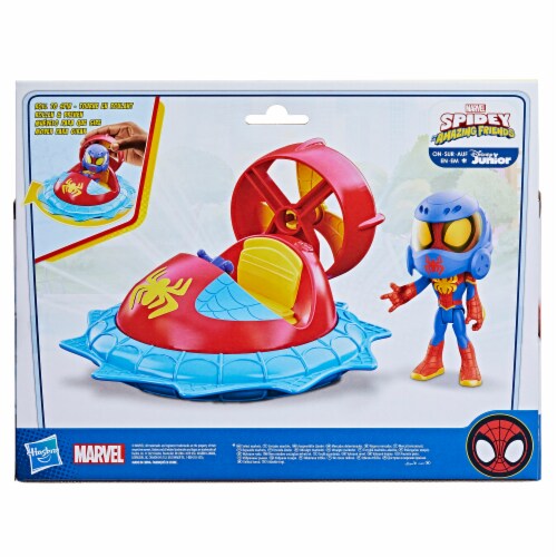 Marvel Spidey and His Amazing Friends Web-Spinners with Hover Spinner Action Figure Perspective: left