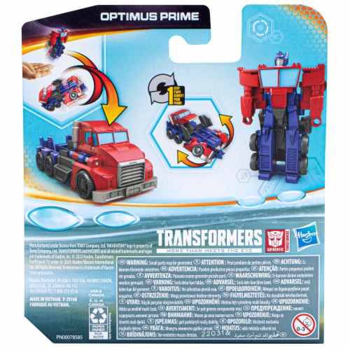 Transformers EarthSpark 1-Step Flip Changer Optimus Prime Action Figure Perspective: left