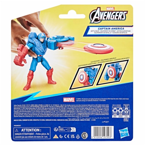 Marvel Avengers Epic Hero Series Battle Gear Captain America Perspective: left