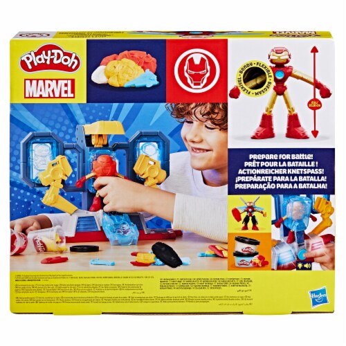 Hasbro Play-Doh Marvel Iron Man Armor Maker Lab Playset Perspective: left