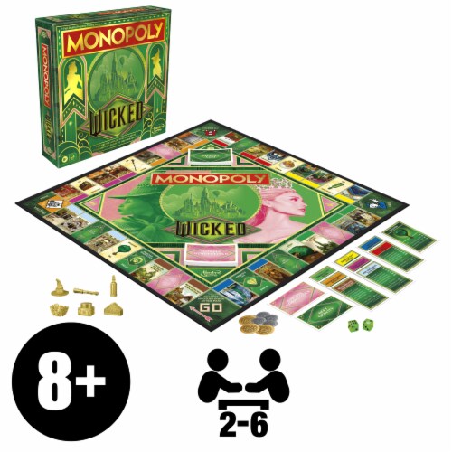 Monopoly Wicked Edition Board Game Perspective: left