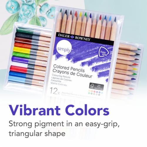 Daler-Rowney Simply Colored Multicolor Pencils Perspective: left