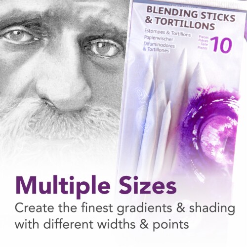 Daler-Rowney Simply Blending Sticks & Tortillons Perspective: left