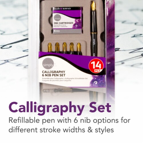 Daler-Rowney Simply Calligraphy Pen Set Perspective: left