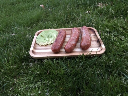 [ Set Of  3] Acacia Serving rectangle tray / dish 12  X 8 Perspective: left