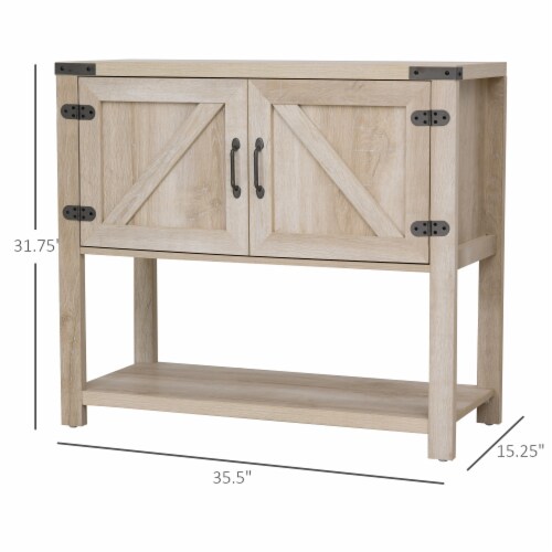 Multipurpose Corner Pantry w/Buffet Server Countertop Surface, Easy To Clean Perspective: left