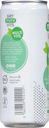 Get More® Vits Lemon & Lime Sparkling Drink Perspective: left
