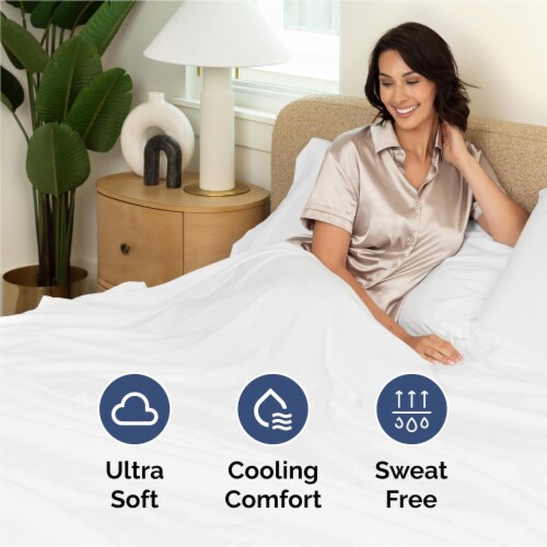 CGK Unlimited Single Flat Sheet/Top Sheet Double Brushed Microfiber - Twin XL - Light Grey Perspective: left