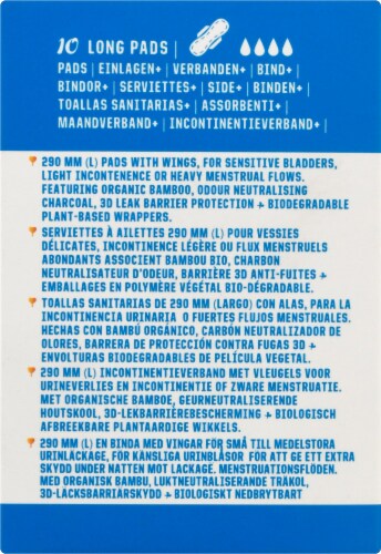 Glo Bamboo Pads for Sensitve Bladder Perspective: left