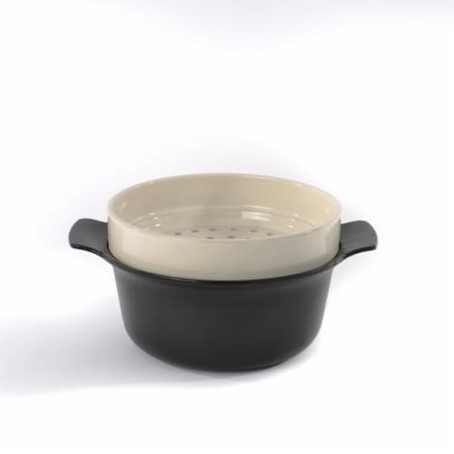 BergHOFF Ron Stoneware Steam Tower Insert Perspective: left