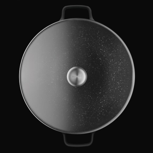 BergHOFF Gem Cast Aluminum Nonstick Covered Chinese Wok Perspective: left