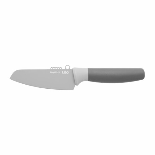 BergHOFF Leo Stainless Steel Vegetable Knife with Zester - Gray Perspective: left