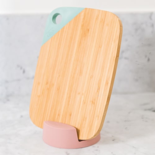 BergHOFF Leo Silicone Spoon Rest - Pink Perspective: left