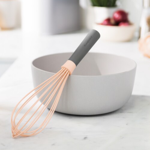 BergHOFF Leo Silicone Whisk - Pink/Gray Perspective: left