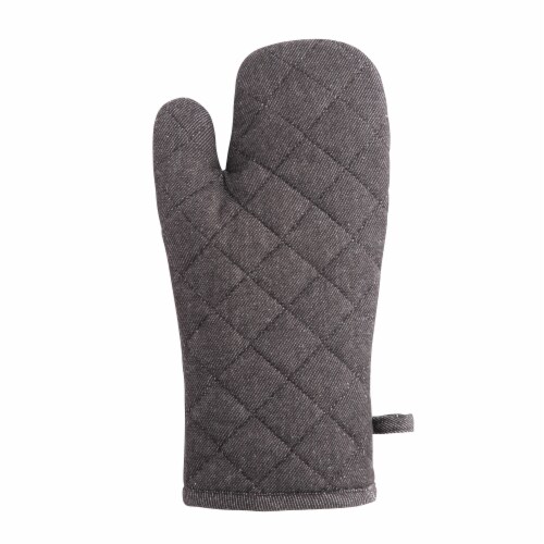 BergHOFF Gem Oven Glove Set - Black Denim Perspective: left