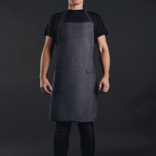 BergHOFF Gem Apron - Black Denim Perspective: left