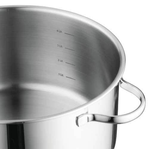 BergHOFF Stainless Steel Covered Casserole Pan Perspective: left
