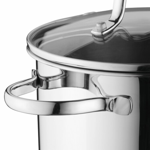 BergHOFF Essentials Comfort Stainless Steel Covered Deep Skillet Perspective: left