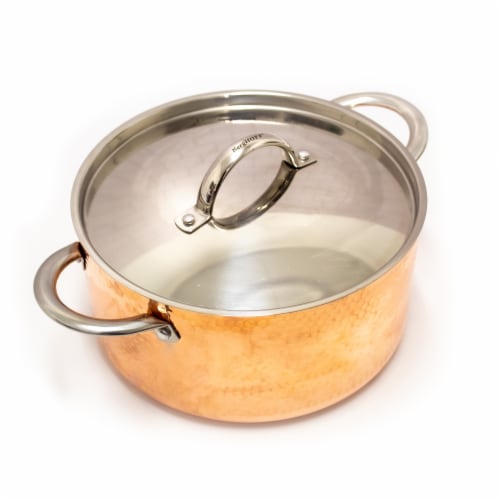 BergHOFF Tri-Ply Cookware Set - Hammered Copper Perspective: left