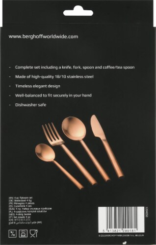 BergHOFF Flatware Set - Gold Plated Perspective: left