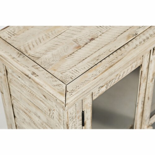 Jofran Rustic Shores, Accent Cabinet, 32 W X 15 D X 42 H, Vintage Grey Finish (Set Of 2) Perspective: left