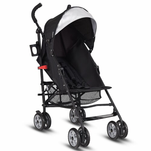 Costway Folding Lightweight Baby Toddler Umbrella Travel Stroller w/ Storage Basket Perspective: left