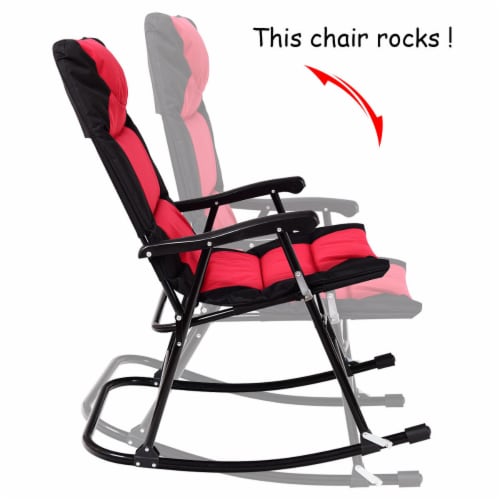 Folding garden rocking best sale chair